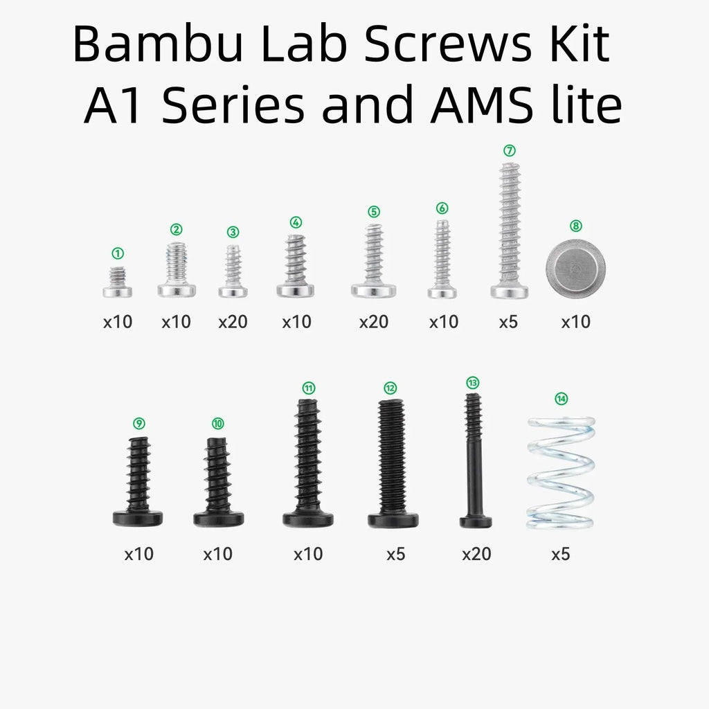 Bambu Lab Screws Kit – X1, P1, A1 Series & AMS Lite Mount