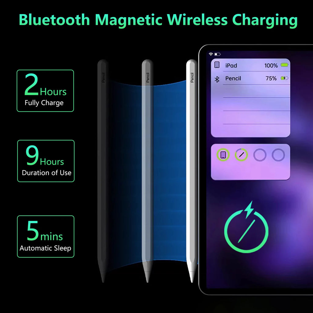 EGYAL iPad Stylus Pen Magnetic Wireless Charging 2X Fast