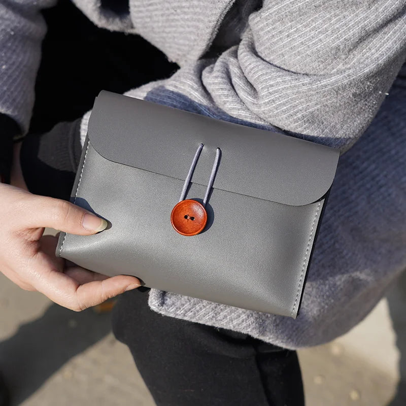 Quoko PU Leather Charger & Cable Storage Pouch for MacBook