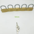 5-Pack 50mm Keyed-Alike Copper Padlocks – Drawer Luggage Box