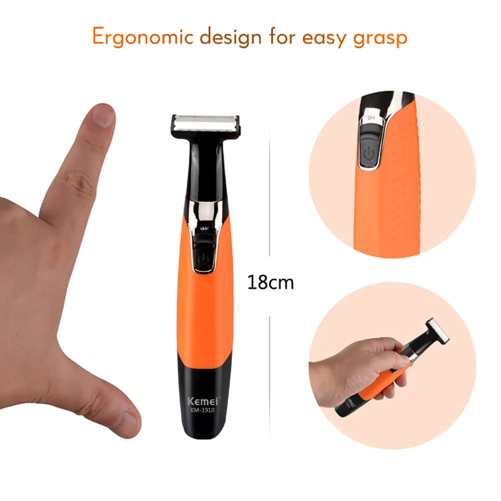 Kemei KM-1910 USB Rechargeable Electric Shaver Men & Women