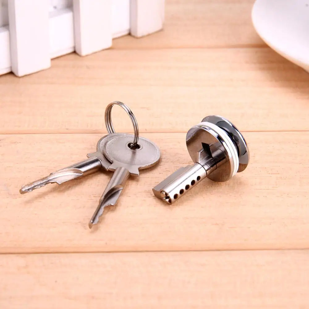 Zinc Alloy Glass Cabinet Cylinder Lock – Showcase Door Hardware
