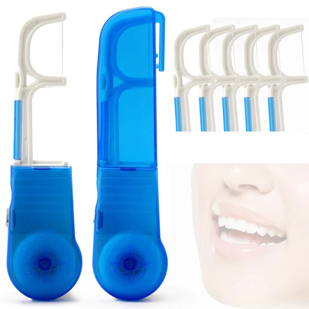 Replaceable Dental Floss Holder + 30M Ultra-Fine Floss