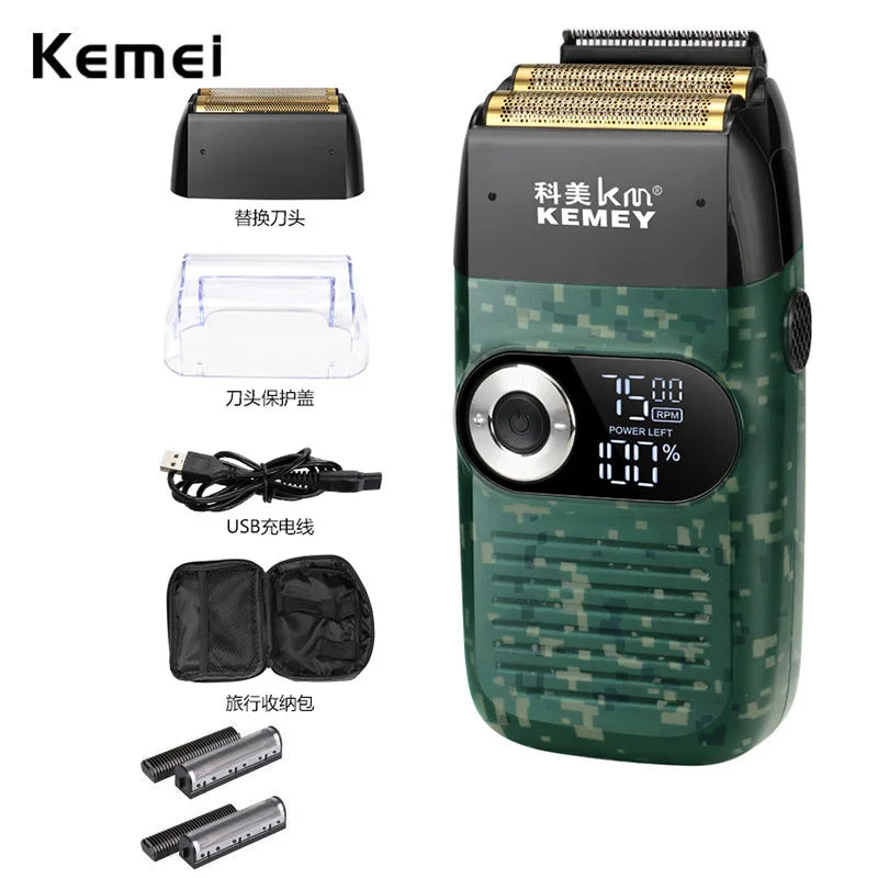 Kemei KM-2026 Men's Rechargeable Electric Shaver Twin Blade