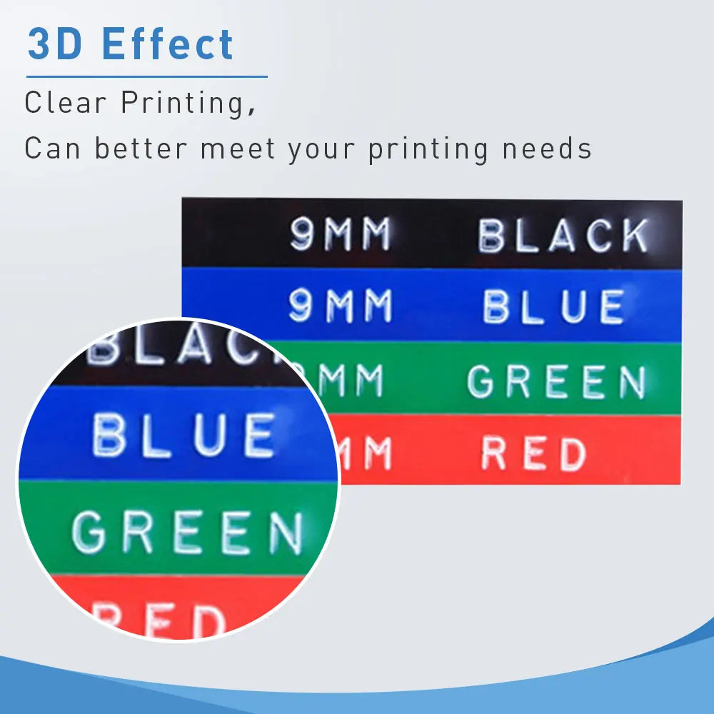 9mm Dymo Compatible 3D Embossing Label Tape – Labelwell