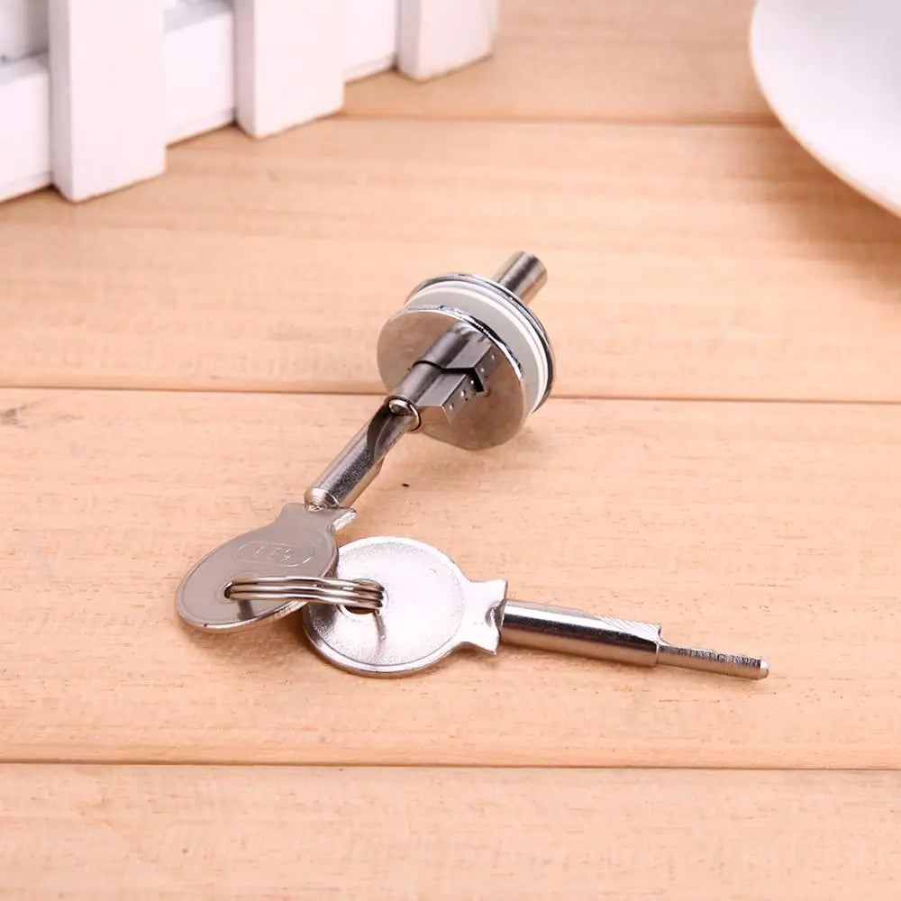 Zinc Alloy Glass Cabinet Cylinder Lock – Showcase Door Hardware