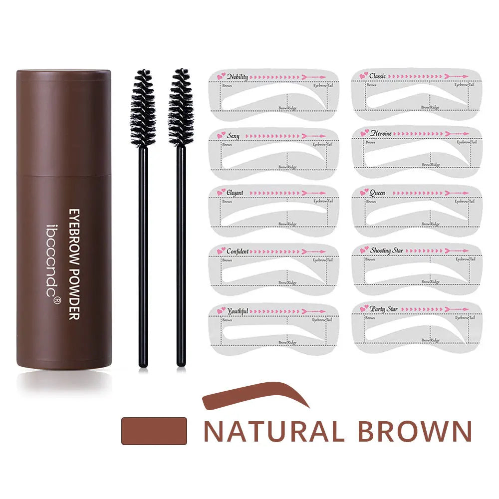 Eyebrow Stamp Stencil Kit – Waterproof Brow Shaping Set 10 Stencils