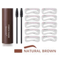 Eyebrow Stamp Stencil Kit – Waterproof Brow Shaping Set 10 Stencils