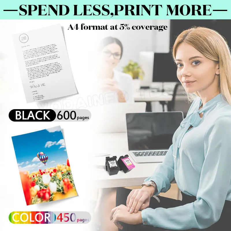 HP 305XL Compatible Ink Cartridge – Black & Tri-Color Replacement