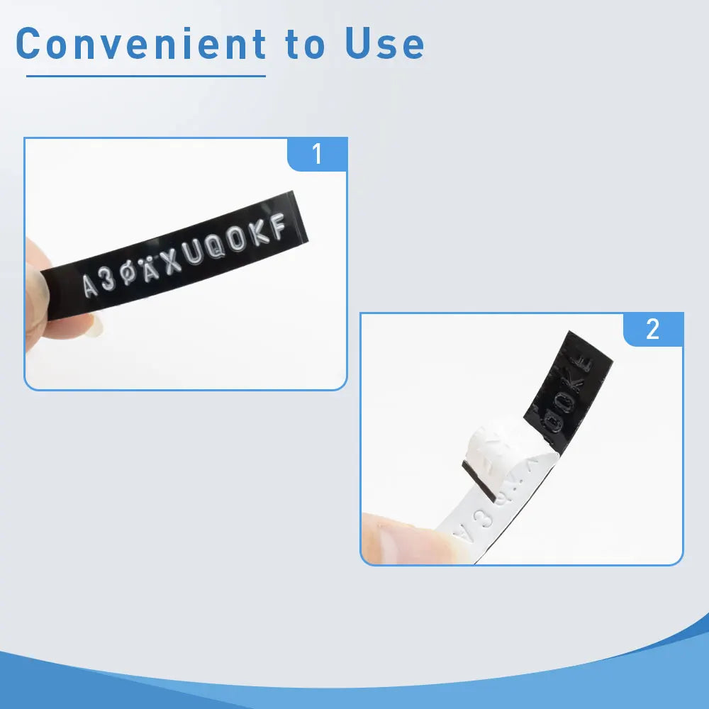 Labelwell 9mm 3D Embossing Tape Compatible Dymo 1610 12965 Motex