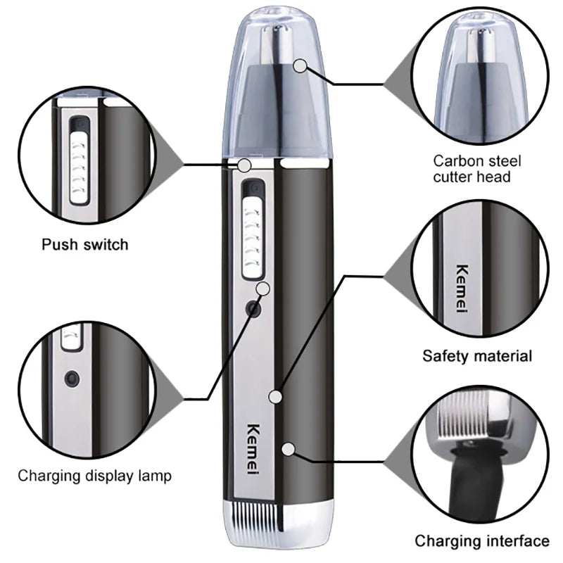 Kemei 4-in-1 Grooming Kit – Electric Shaver & Trimmer for Men