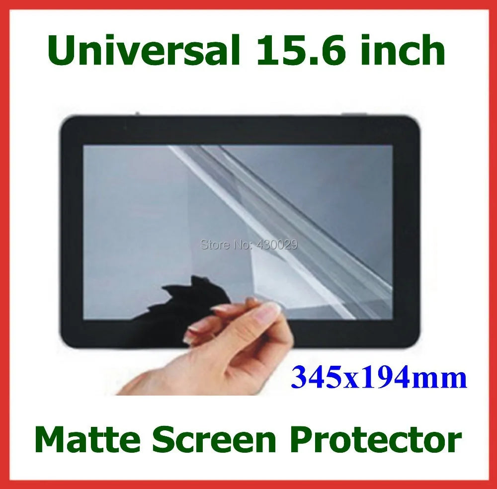 5-Pack 15.6" Matte Anti-Glare Screen Protector – 345x194mm