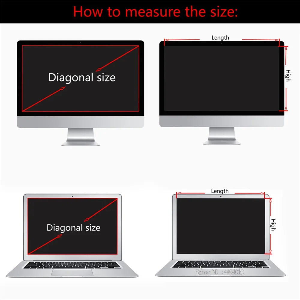 EGYAL 23.8" Privacy Screen Filter for Monitor | 529×296mm 16:9
