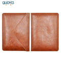 Quoko PU Leather Laptop Sleeve 13–16" MacBook Pro Air Dual Pocket