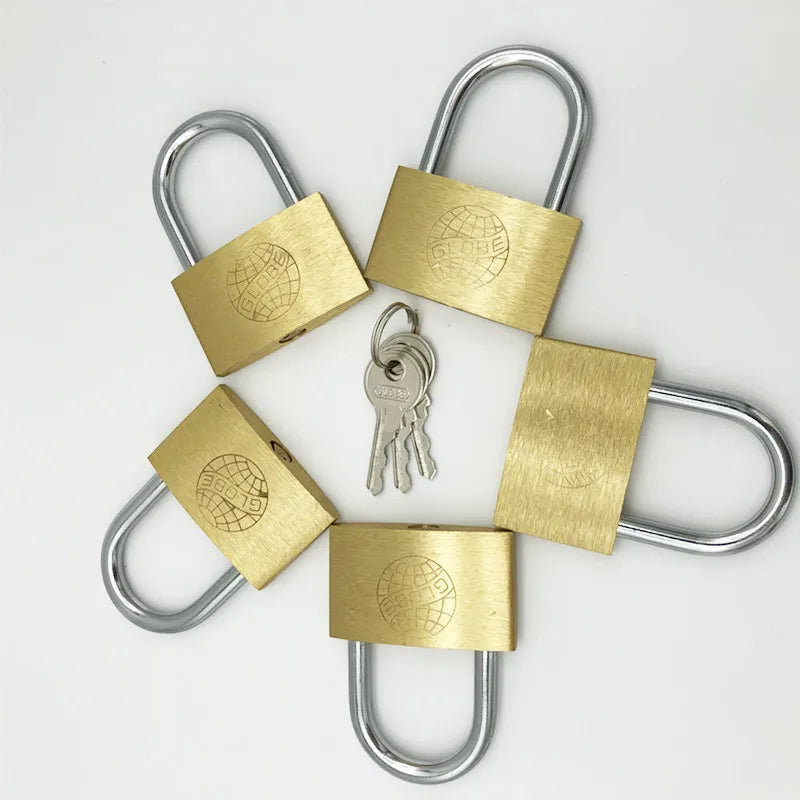 5-Pack 50mm Keyed-Alike Copper Padlocks – Drawer Luggage Box