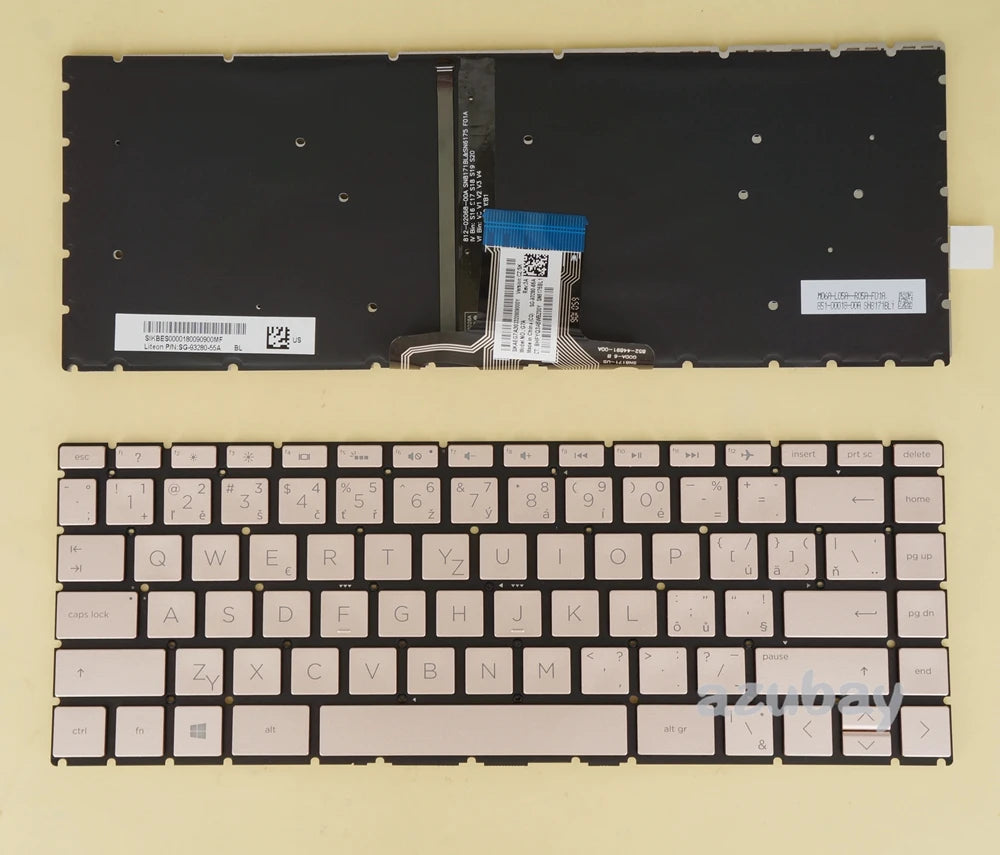 Pink Backlit HP 14-cd Replacement Keyboard CZ SK | AZUBAY