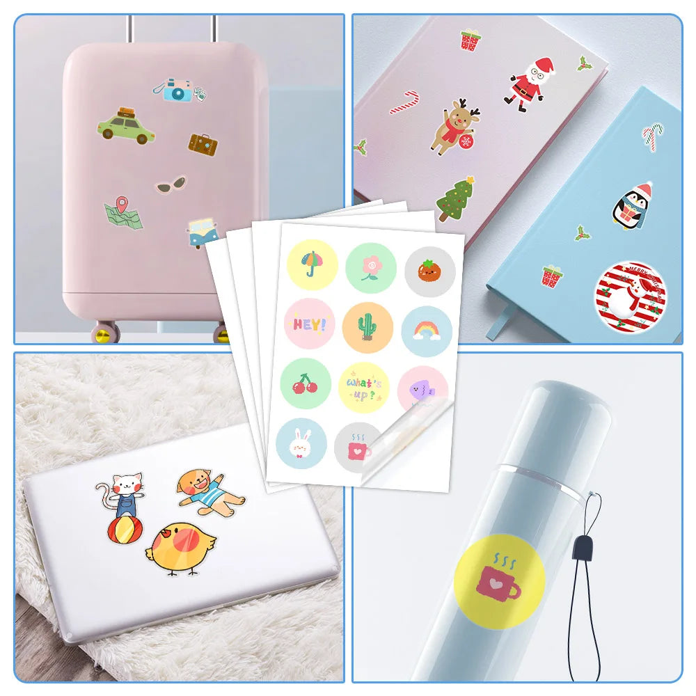 A4 Printable Vinyl Sticker Paper 10 Sheets – Waterproof Inkjet