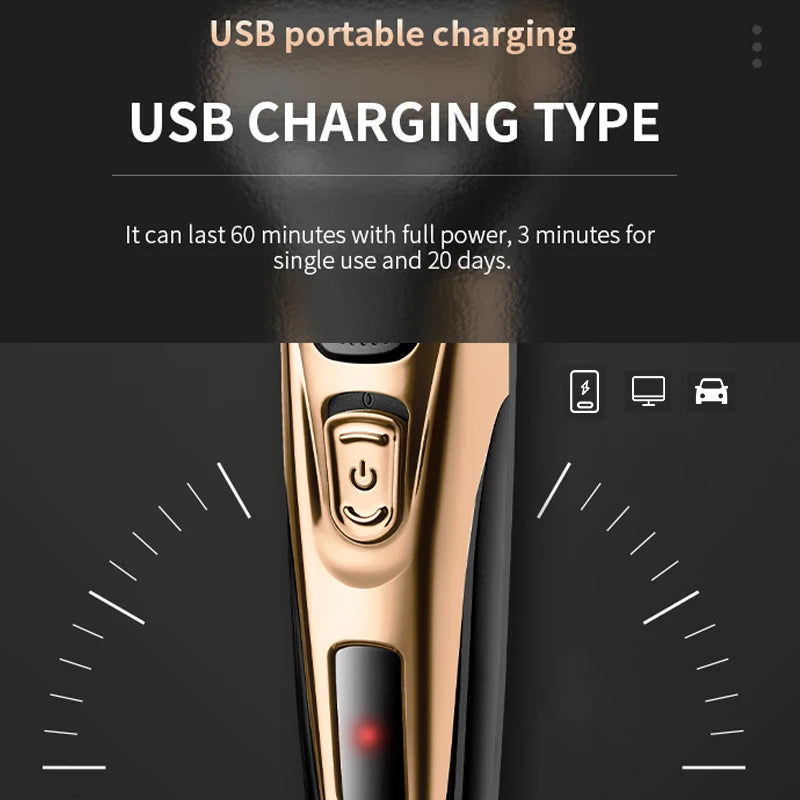 Kemei 3-in-1 Electric Shaver, Beard & Nose Trimmer Kit