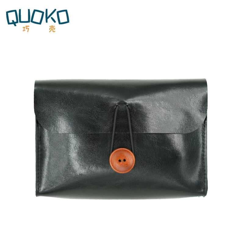 Quoko PU Leather Charger & Cable Storage Pouch for MacBook