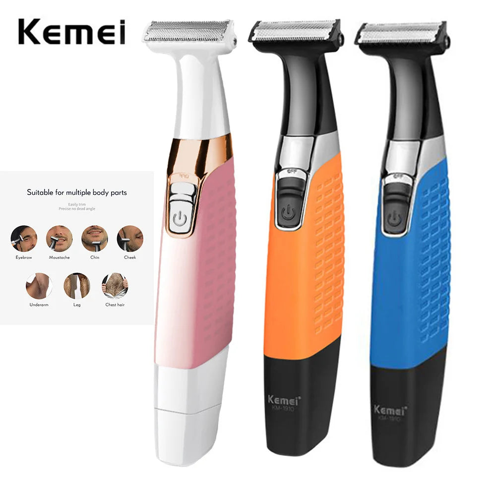 Kemei KM-1910 USB Rechargeable Electric Shaver Men & Women