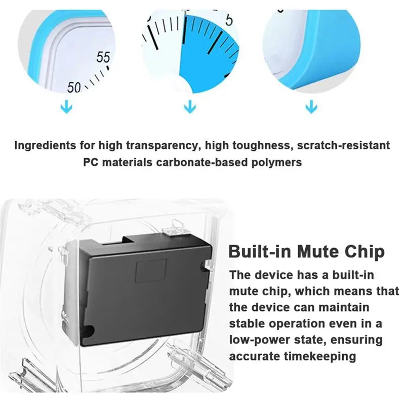 VIBE 60-Min Silent Visual Countdown Timer – Drop-Proof