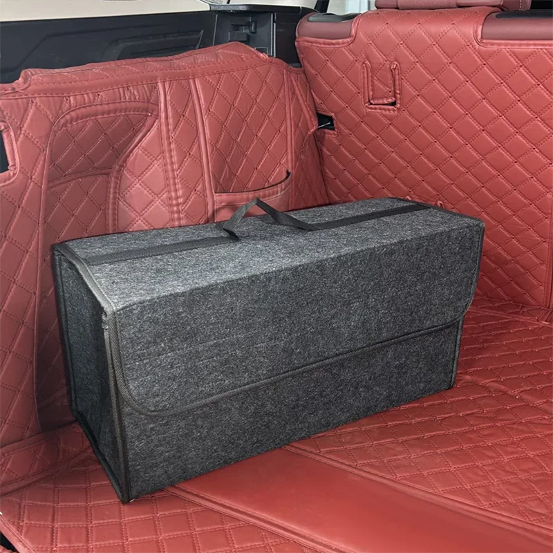 VIBE Large Soft Felt Car Trunk Organizer – Anti-Slip Boot Bag