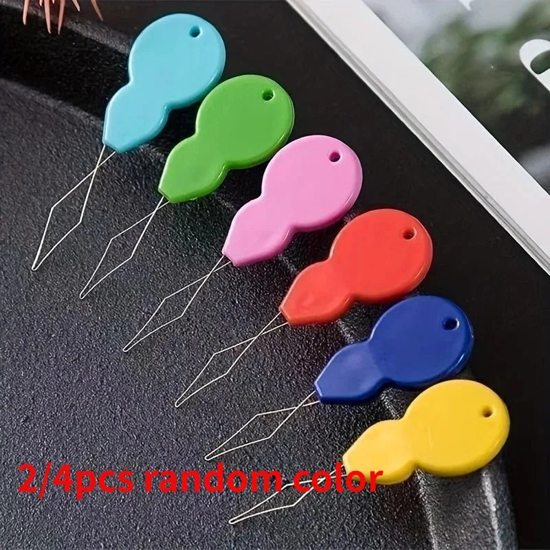 Plastic Needle Threader Thimble Set – Sewing Knitting Quilting