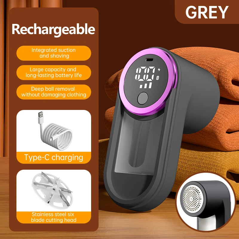 VIBE Electric Lint Remover & Fabric Shaver – LED Display