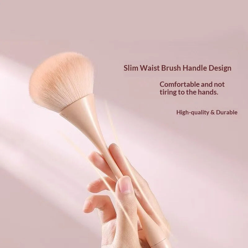 Hourglass Nail Dust Brush Soft Bristle Long Handle Manicure Tool