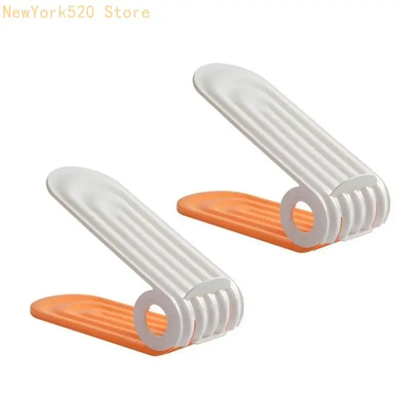 2-Pack Adjustable Shoe Stacker Rack – Space-Saving Organizer