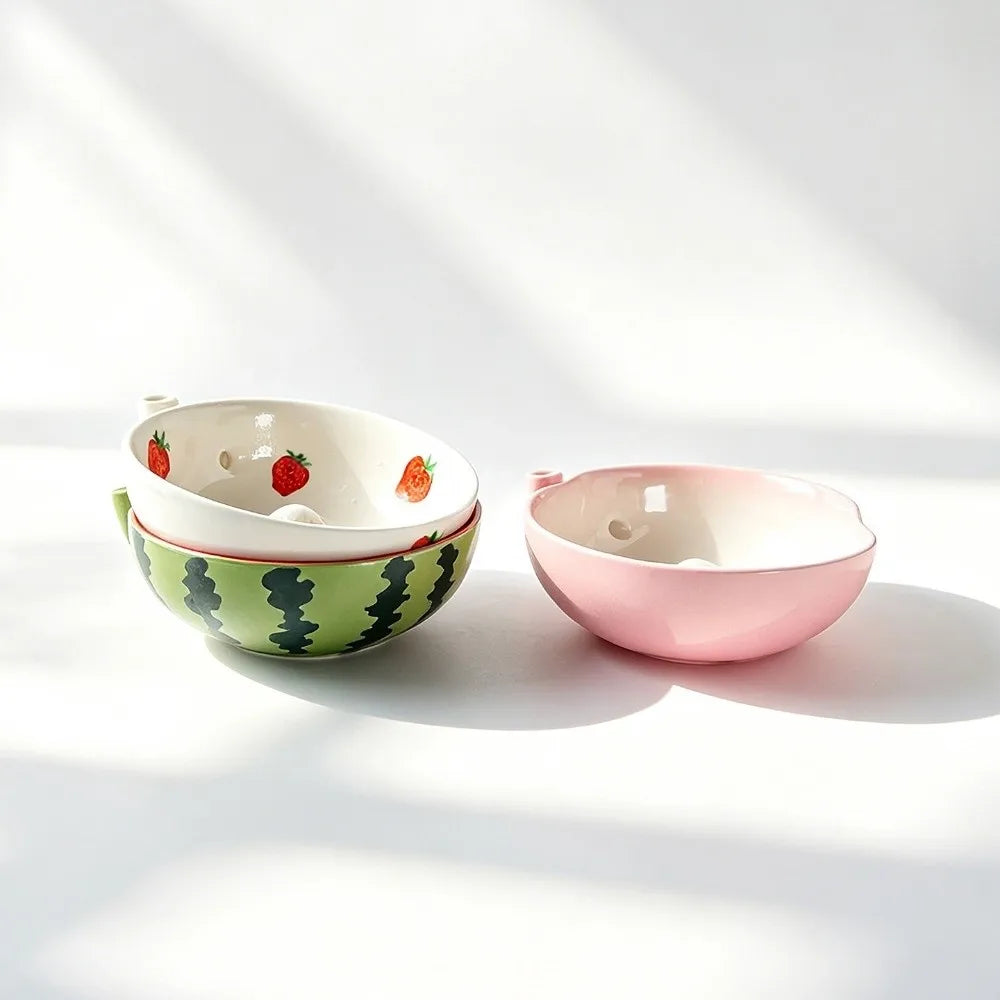 Ceramic Swirl Colander Bowl – Fruit Washing & Drain Bowl