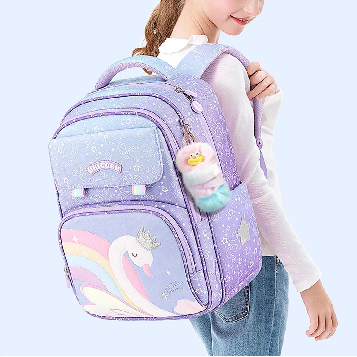 Plush Worm Keychain – Cute Back to School Gift Charm