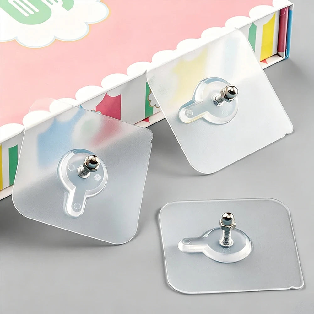 No-Drill Adhesive Wall Hooks – Picture Frame & Kitchen Hanger