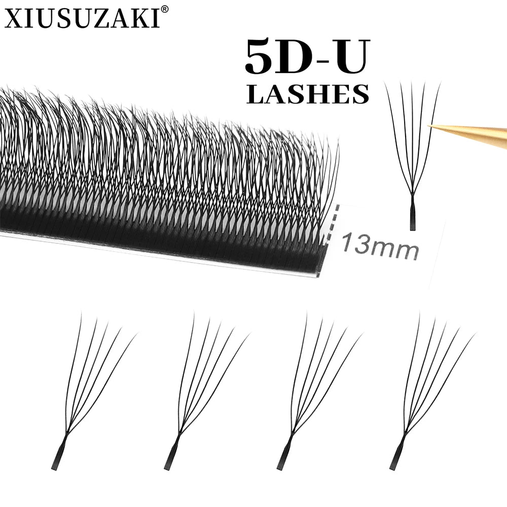 XIUSUZAKI U-Shaped Mink 3D 4D 5D Premade Volume Lash Extensions