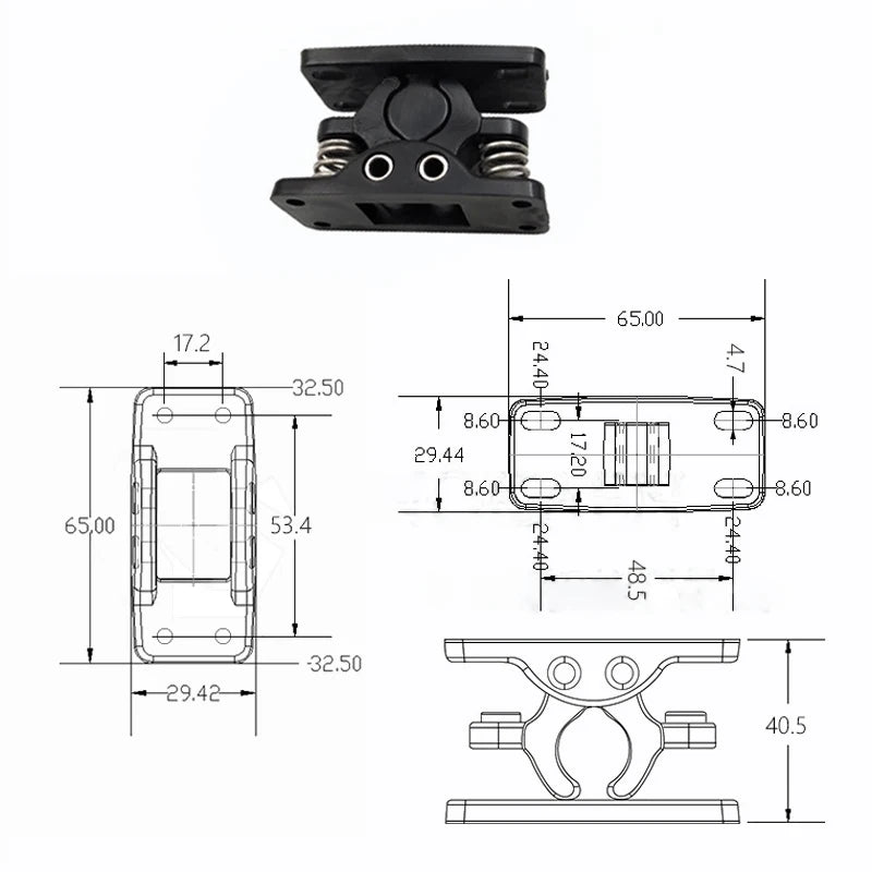 Zinc Alloy Ball Roller Touch Latch Spring Cabinet Door Catch