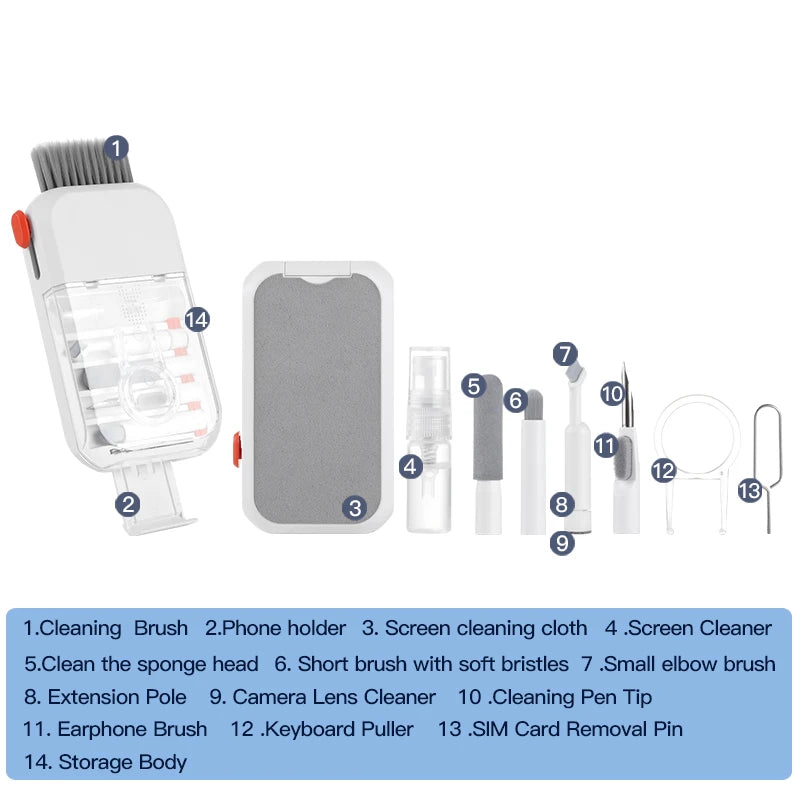 14-in-1 Electronic Cleaning Kit – Screen, Keyboard & Phone
