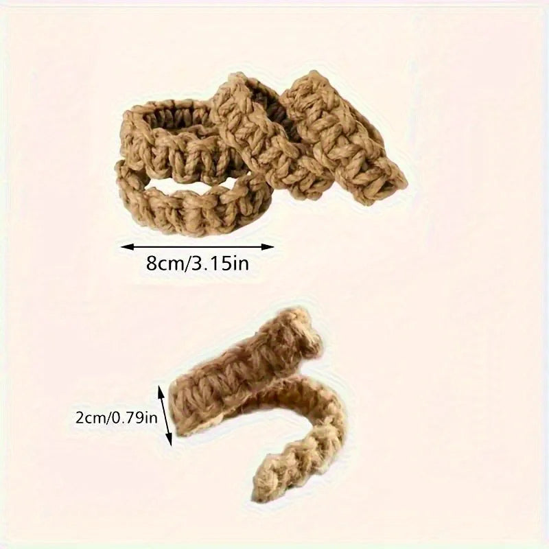 Hand-Woven Hemp Rope Curtain Tether & Decorative Bracket