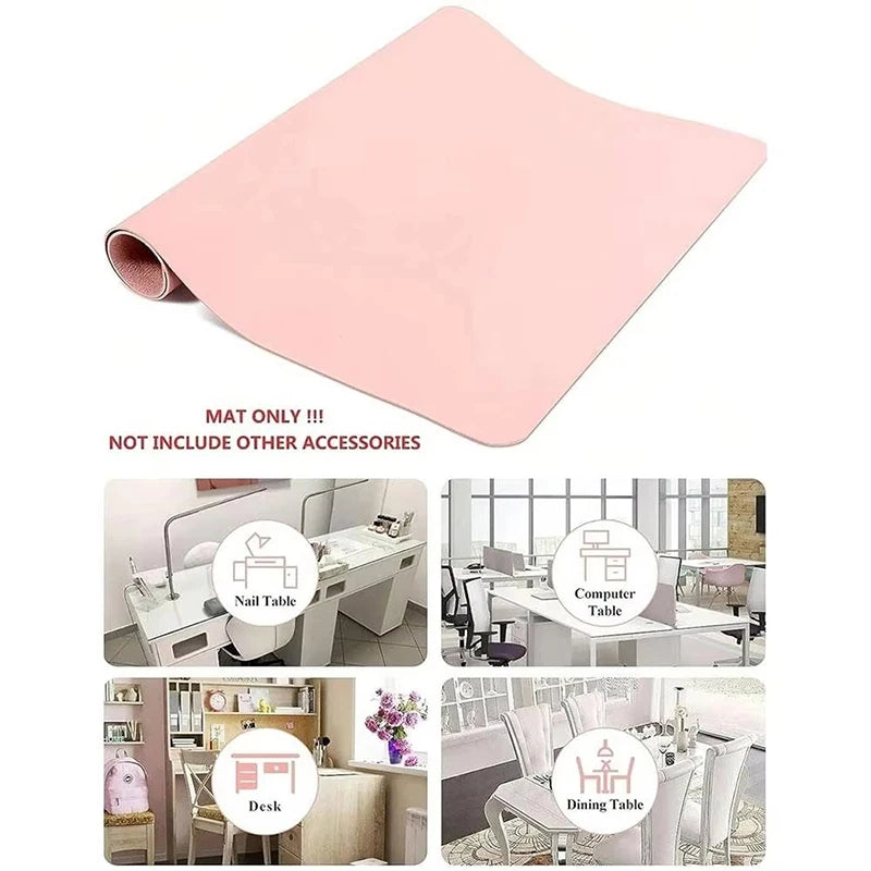 Foldable PU Leather Nail Art Mat & Armrest Hand Rest Cushion