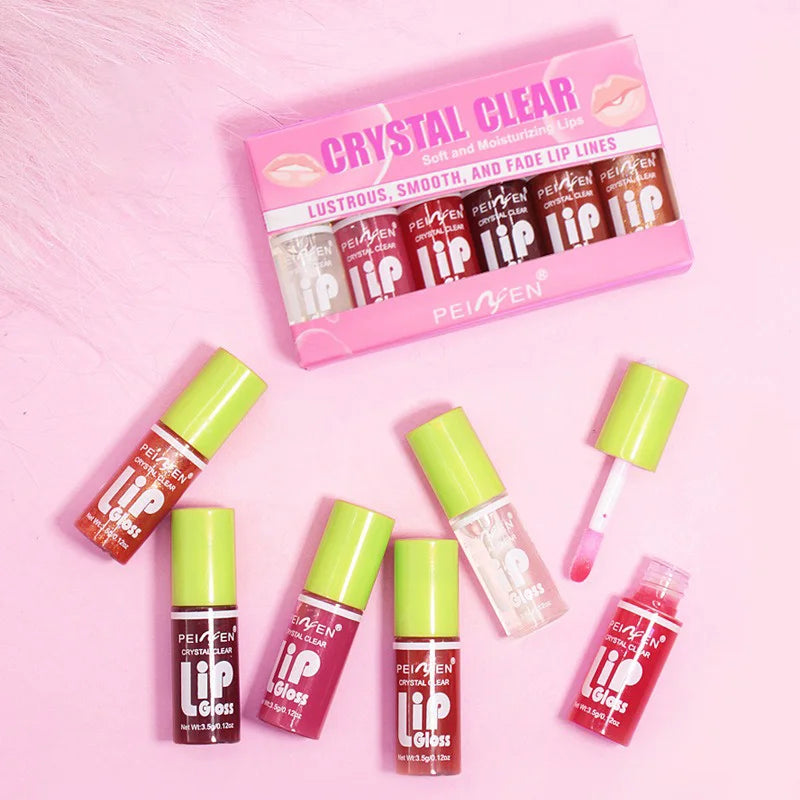 OREADEX 6-Pc Moisturizing Lip Gloss Set – Hydrating Lip Oil