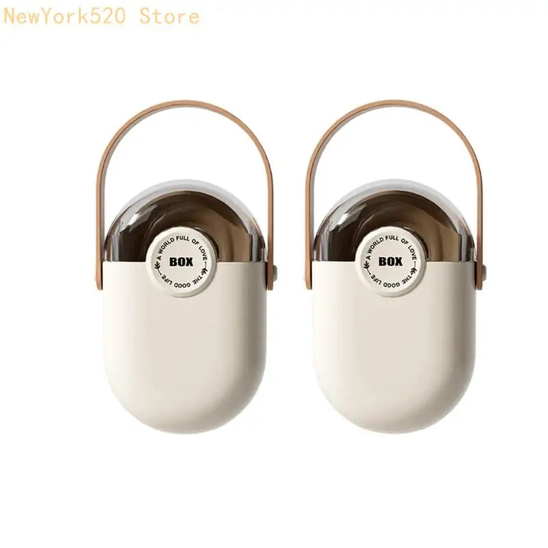 2-Pack Travel Soap Box Ventilated Leakproof Soap Holder Case