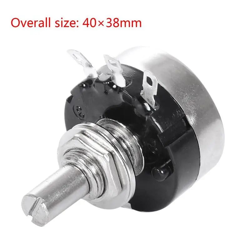 RV24YN 20S 5K Ohm Rotary Carbon Potentiometer with Knob – 4 Pack
