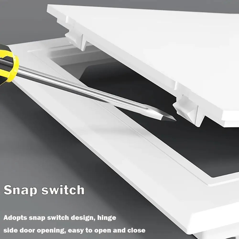 White ABS Hinged Access Panel – Wall & Ceiling Inspection Hatch