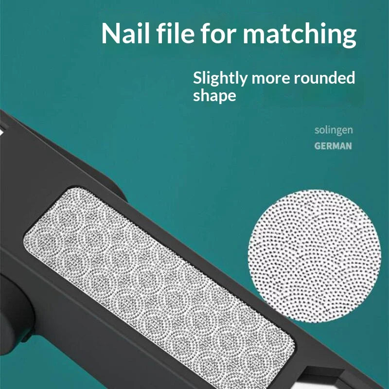 Magnifying Nail Clipper with Anti-Splash Guard & Nail File | VIBE
