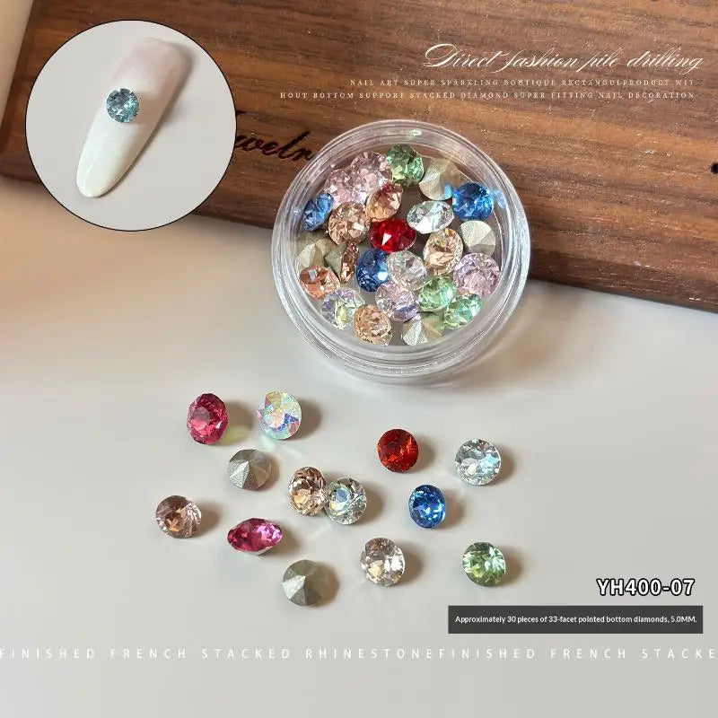 Mixed Crystal Nail Rhinestones – DIY Nail Art Gems Box