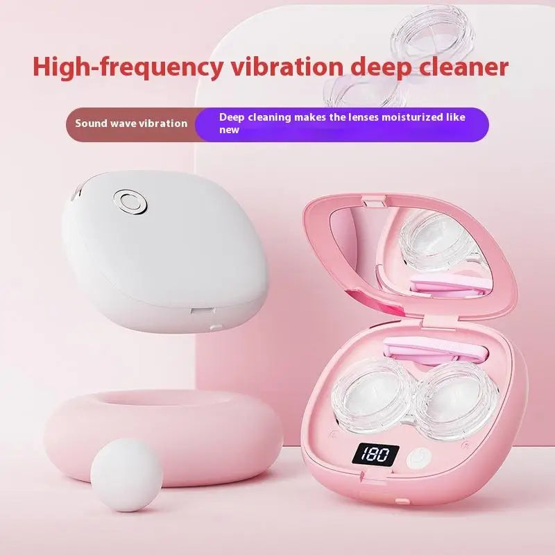Ultrasonic Contact Lens Cleaner – 3 Modes & Rechargeable