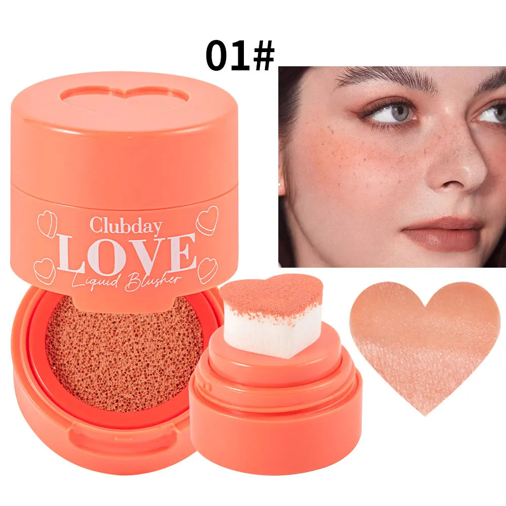 OREADEX Heart Stamp Liquid Blush – Waterproof Coral Pink