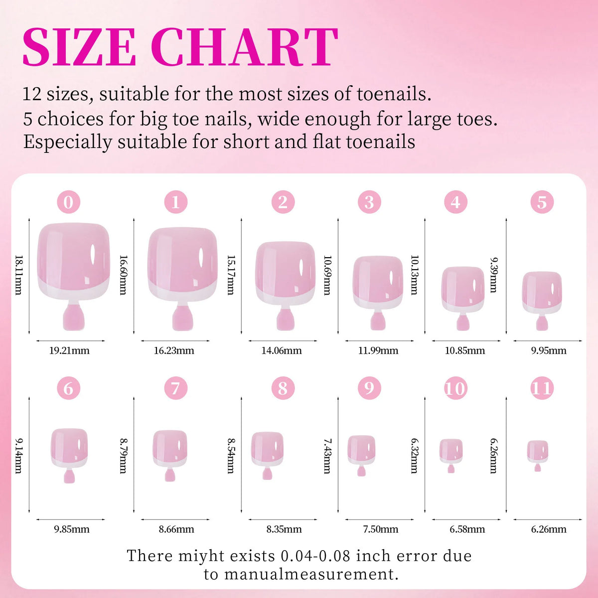 96Pcs Press On Toenails Cat Eye French Glitter Full Cover Tips
