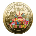 Happy Birthday Commemorative Coin – Color Lucky Souvenir Gift