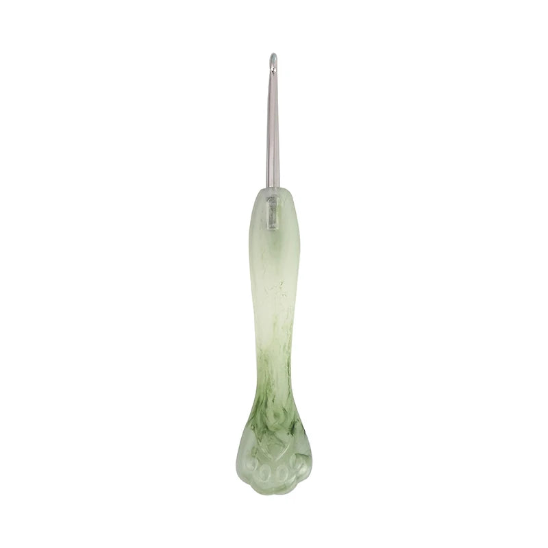 Resin Cat Claw Crochet Hook Set – 18 Sizes 0.3–4.0mm
