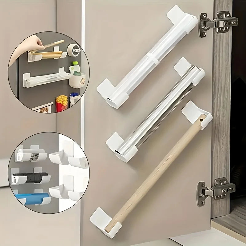 4-Pack No-Drill Over-Door Cabinet Organizer Storage Rack